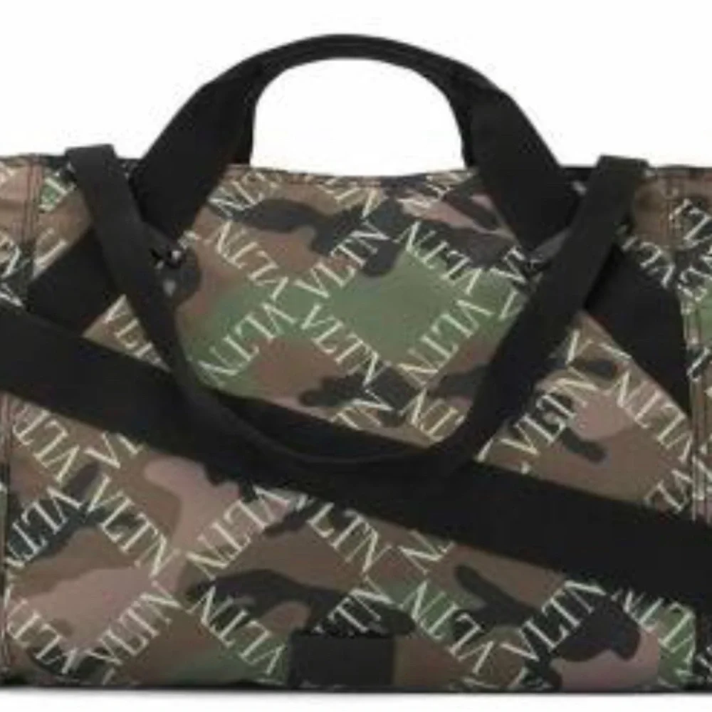 Valentino Garavani VLTN Camouflage-print Holdall Bag